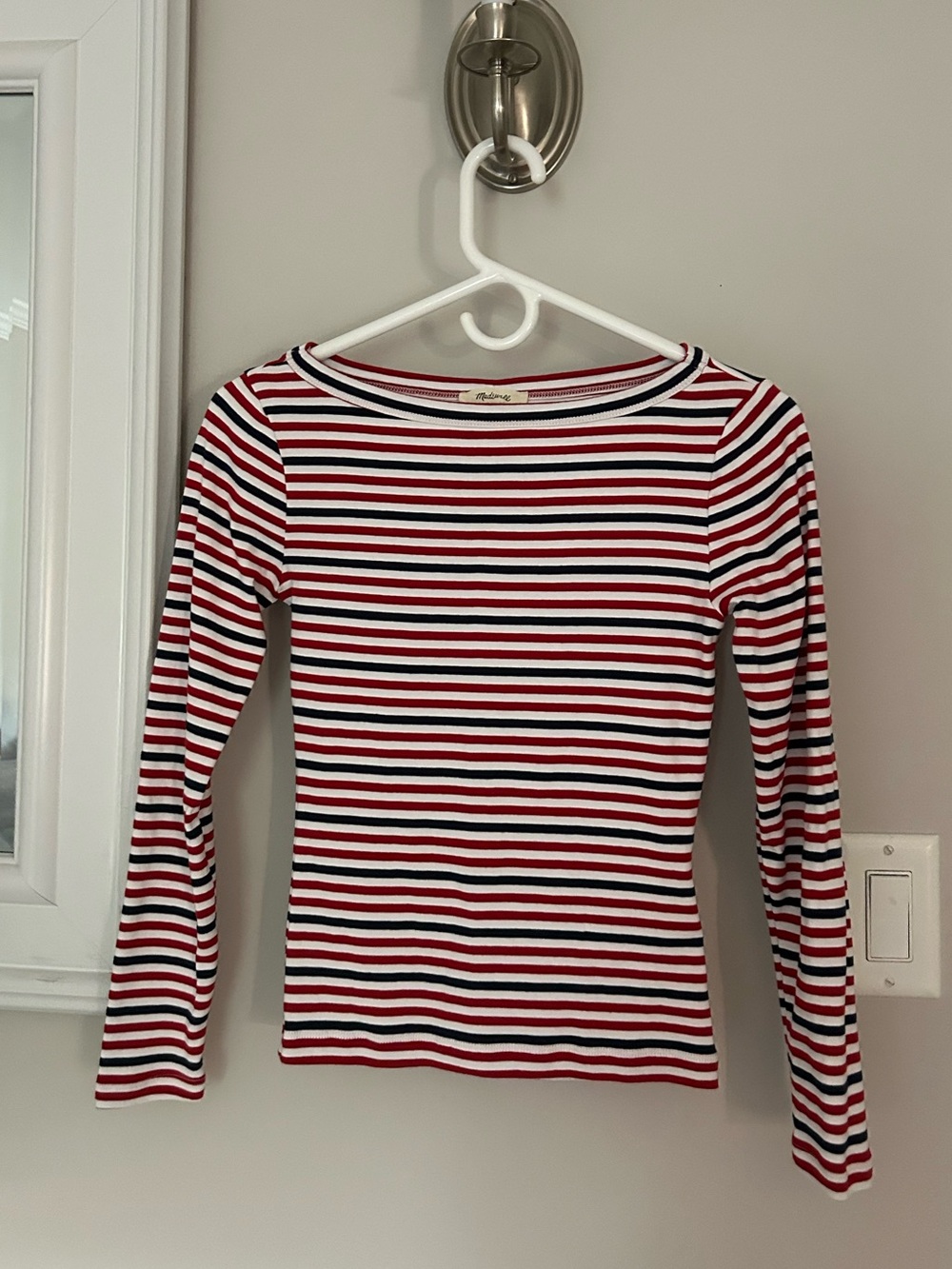 Madewell The '90s Boatneck Tee in Compact Cotton